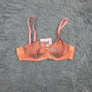 Savage X Fenty Beneath The Surface Bra Womens 38B Floral Unlined Balconette NWT